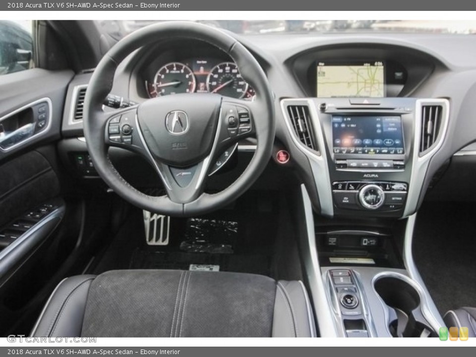 Ebony Interior Dashboard for the 2018 Acura TLX V6 SH-AWD A-Spec Sedan #121268577