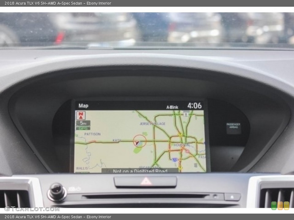 Ebony Interior Navigation for the 2018 Acura TLX V6 SH-AWD A-Spec Sedan #121268642