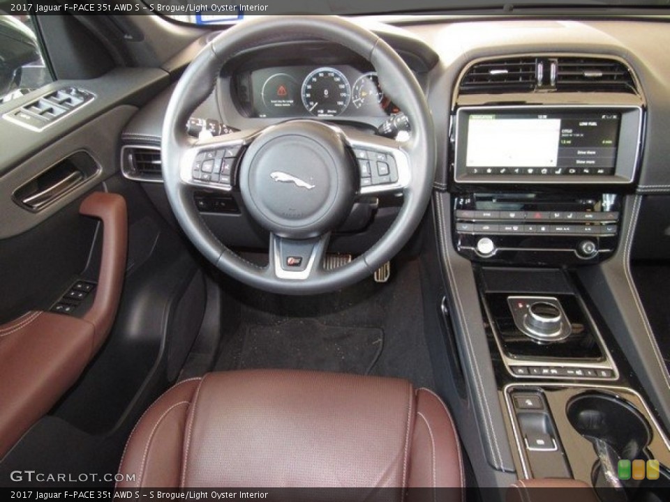 S Brogue/Light Oyster Interior Dashboard for the 2017 Jaguar F-PACE 35t AWD S #121270285