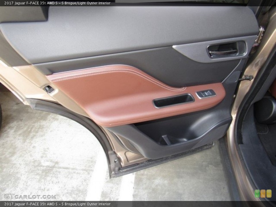 S Brogue/Light Oyster Interior Door Panel for the 2017 Jaguar F-PACE 35t AWD S #121270488
