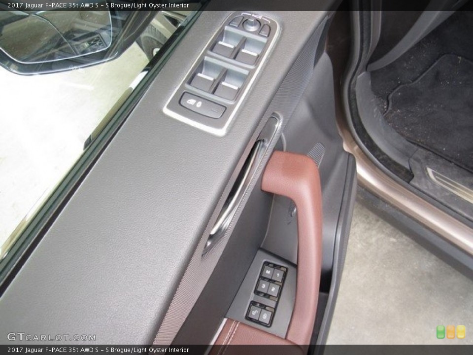 S Brogue/Light Oyster Interior Controls for the 2017 Jaguar F-PACE 35t AWD S #121270532