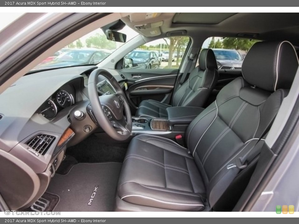 Ebony Interior Front Seat for the 2017 Acura MDX Sport Hybrid SH-AWD #121272903