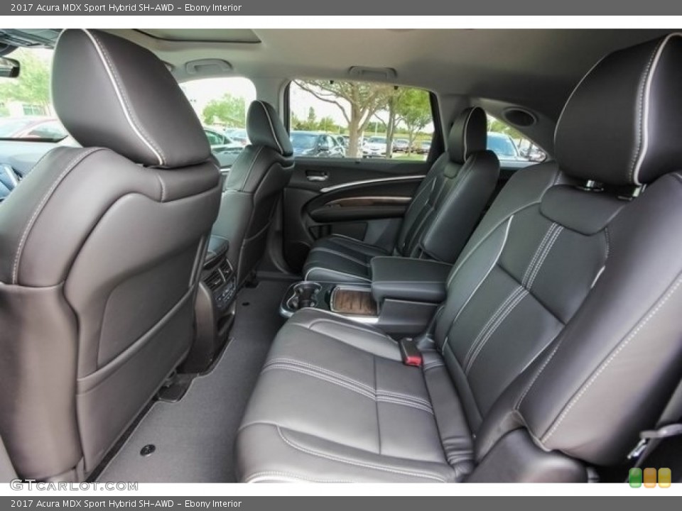 Ebony Interior Rear Seat for the 2017 Acura MDX Sport Hybrid SH-AWD #121272944