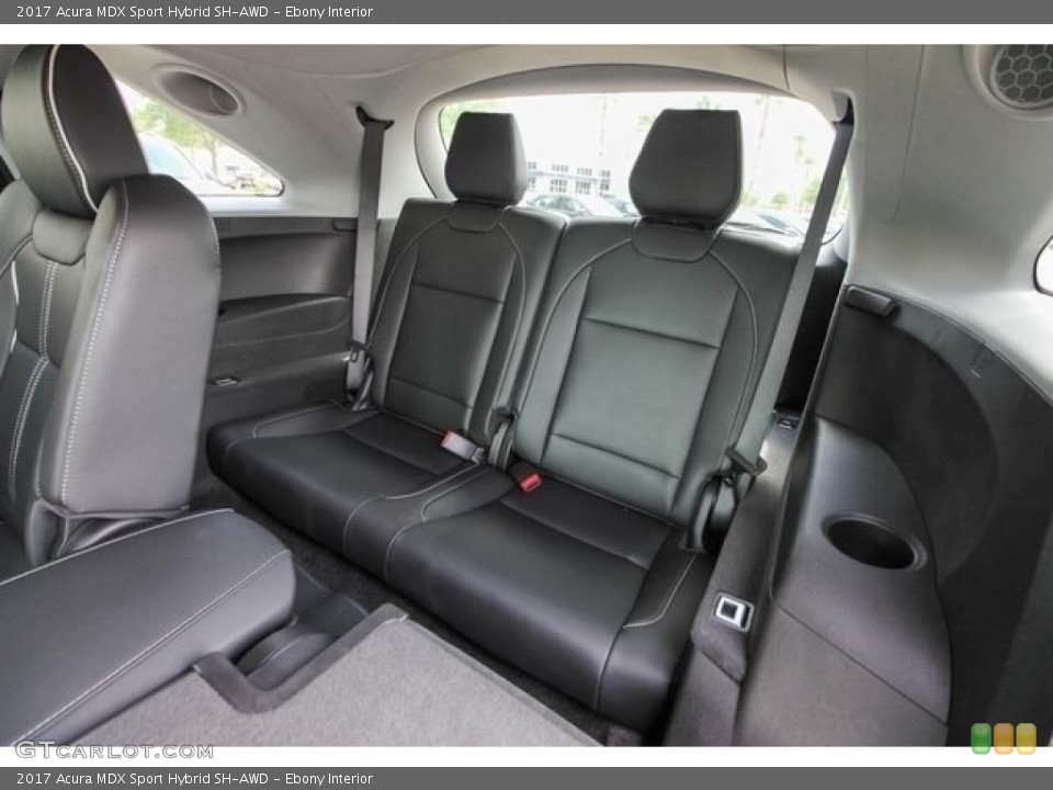 Ebony Interior Rear Seat for the 2017 Acura MDX Sport Hybrid SH-AWD #121272959
