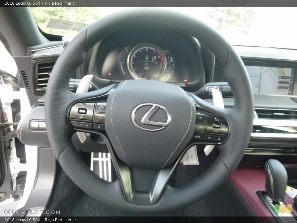 Rioja Red Interior Steering Wheel for the 2018 Lexus LC 500 #121272966