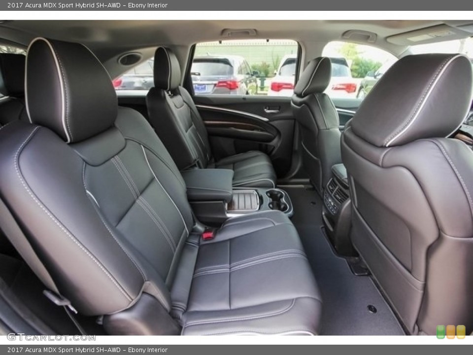 Ebony Interior Rear Seat for the 2017 Acura MDX Sport Hybrid SH-AWD #121273040