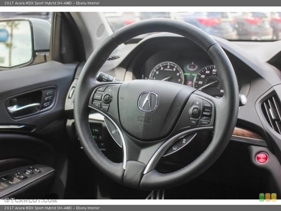 Ebony Interior Steering Wheel for the 2017 Acura MDX Sport Hybrid SH-AWD #121273179