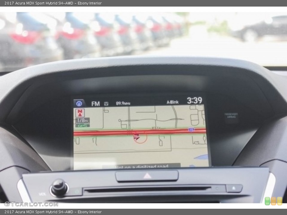 Ebony Interior Navigation for the 2017 Acura MDX Sport Hybrid SH-AWD #121273214