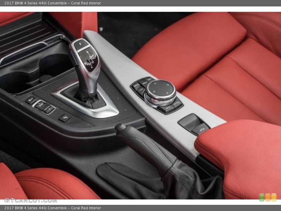 Coral Red Interior Transmission for the 2017 BMW 4 Series 440i Convertible #121285388
