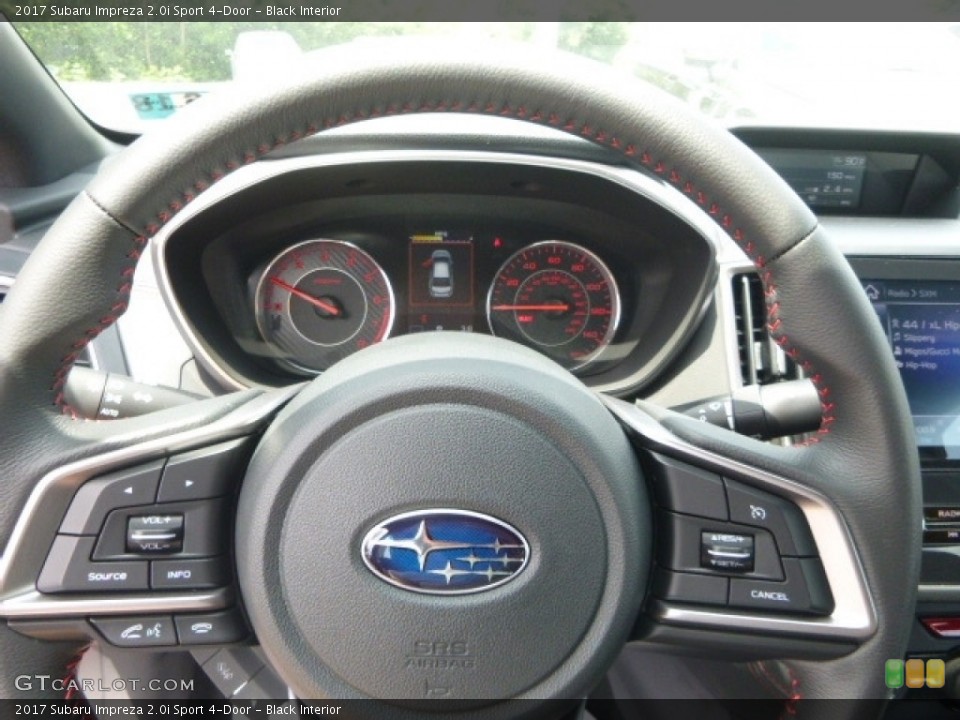 Black Interior Steering Wheel for the 2017 Subaru Impreza 2.0i Sport 4-Door #121291880