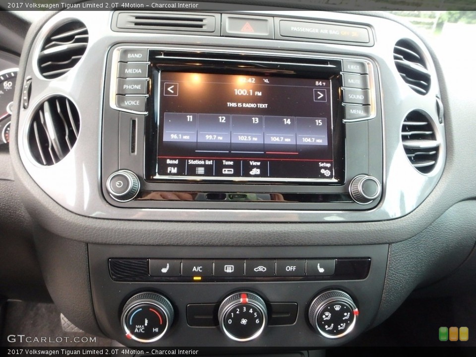 Charcoal Interior Controls for the 2017 Volkswagen Tiguan Limited 2.0T 4Motion #121293653