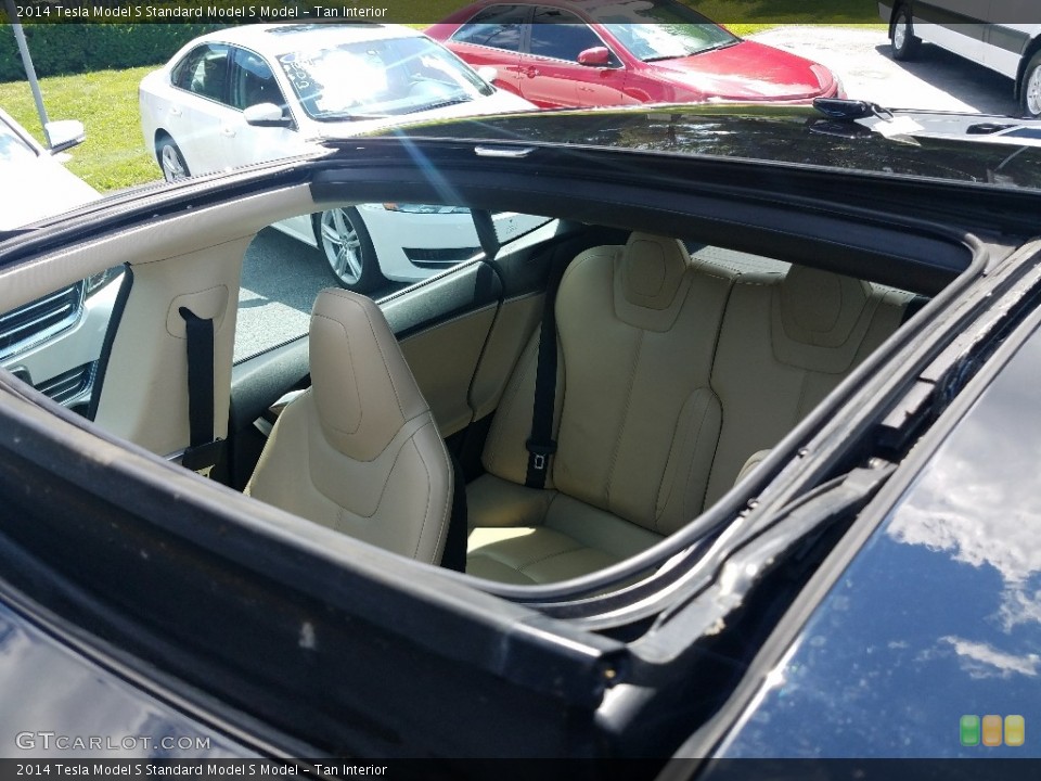 Tan Interior Sunroof for the 2014 Tesla Model S  #121293944