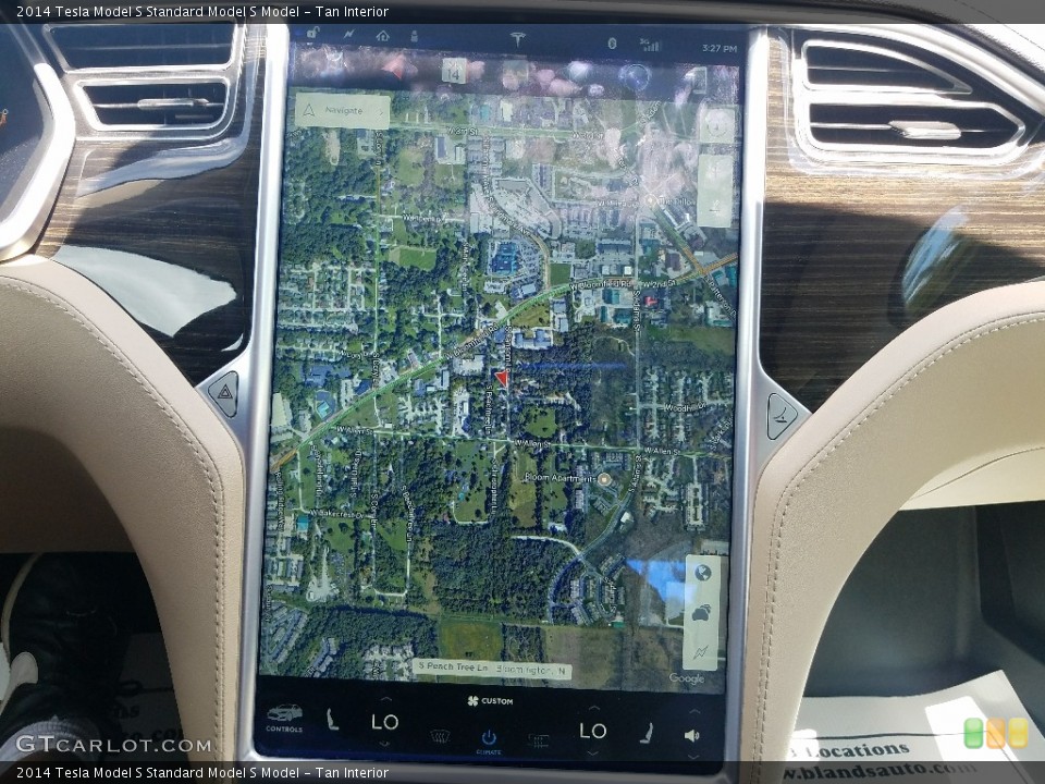 Tan Interior Navigation for the 2014 Tesla Model S  #121294148