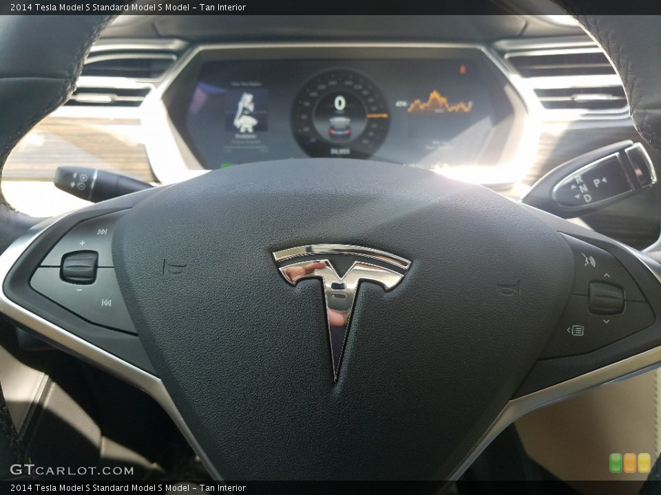 Tan Interior Steering Wheel for the 2014 Tesla Model S  #121294298