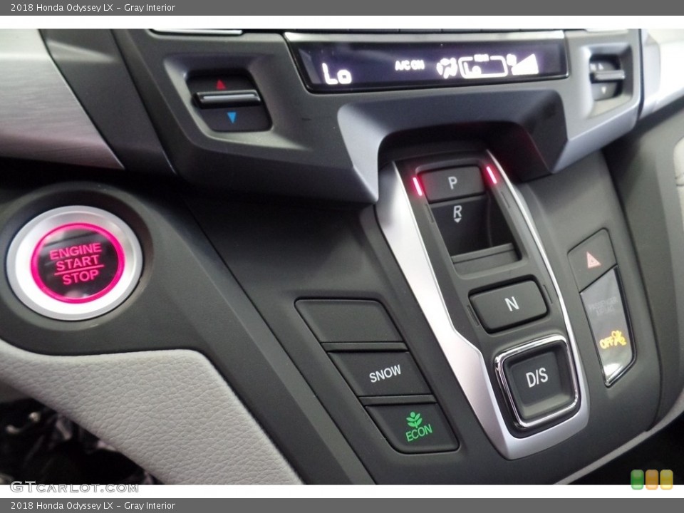 Gray Interior Controls for the 2018 Honda Odyssey LX #121304632