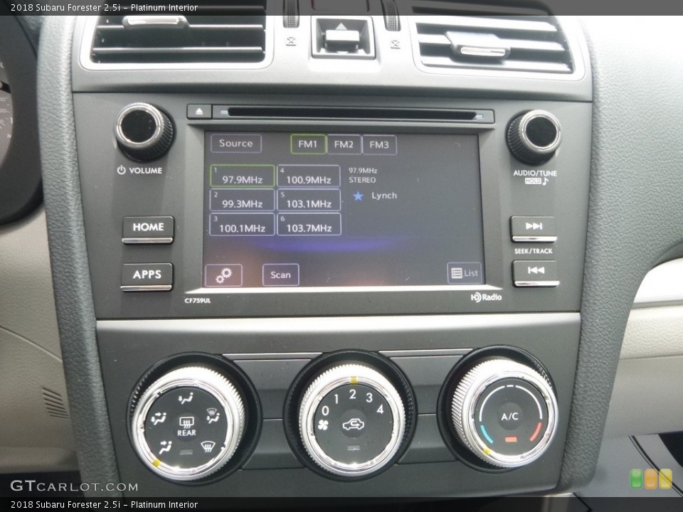 Platinum Interior Controls for the 2018 Subaru Forester 2.5i #121328897