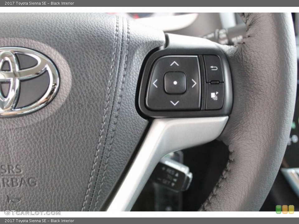Black Interior Controls for the 2017 Toyota Sienna SE #121330313