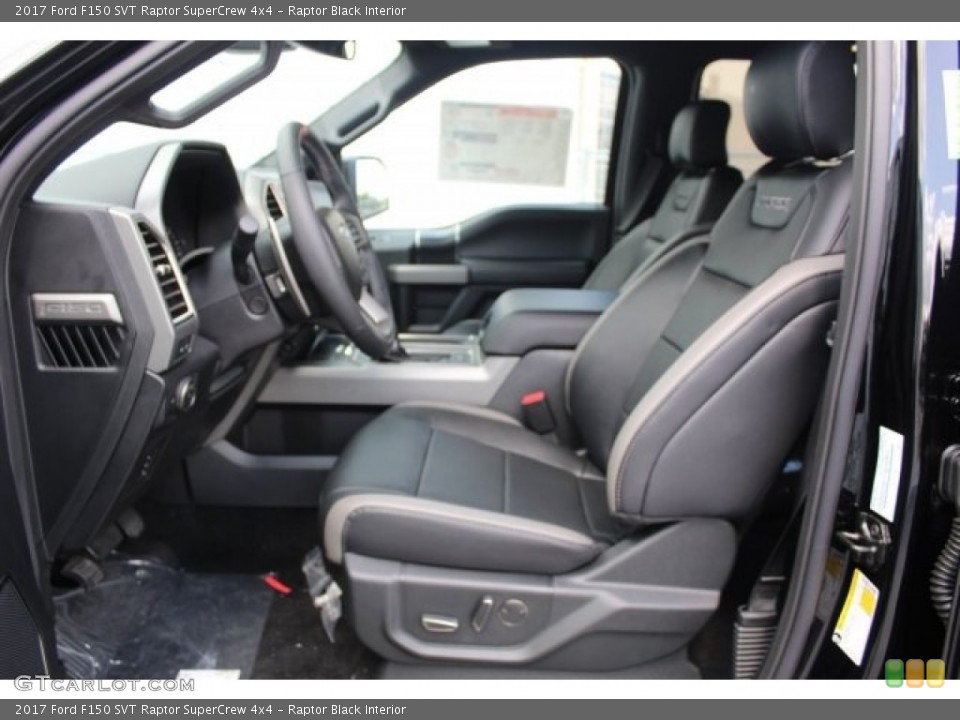 Raptor Black Interior Front Seat for the 2017 Ford F150 SVT Raptor SuperCrew 4x4 #121341026