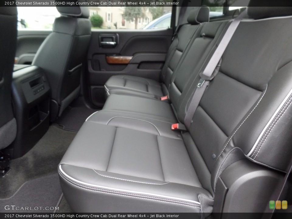 Jet Black Interior Rear Seat for the 2017 Chevrolet Silverado 3500HD High Country Crew Cab Dual Rear Wheel 4x4 #121356335