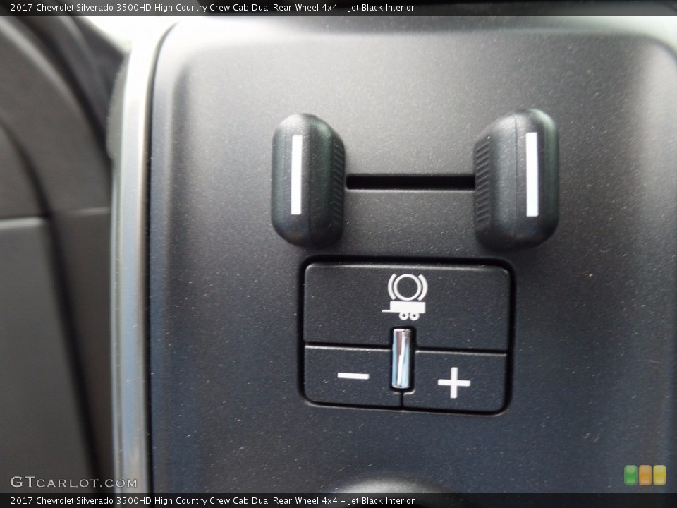 Jet Black Interior Controls for the 2017 Chevrolet Silverado 3500HD High Country Crew Cab Dual Rear Wheel 4x4 #121356587