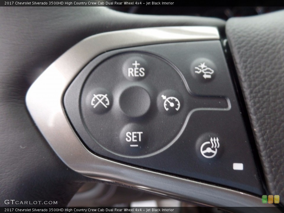 Jet Black Interior Controls for the 2017 Chevrolet Silverado 3500HD High Country Crew Cab Dual Rear Wheel 4x4 #121356630