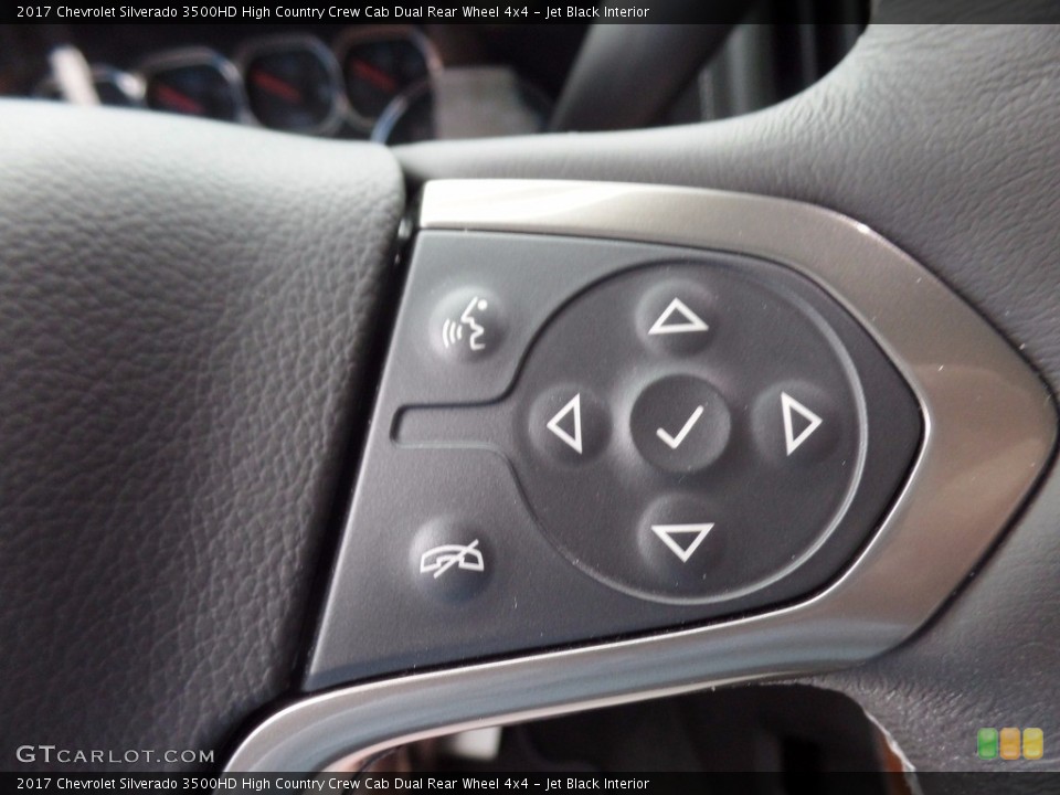 Jet Black Interior Controls for the 2017 Chevrolet Silverado 3500HD High Country Crew Cab Dual Rear Wheel 4x4 #121356647