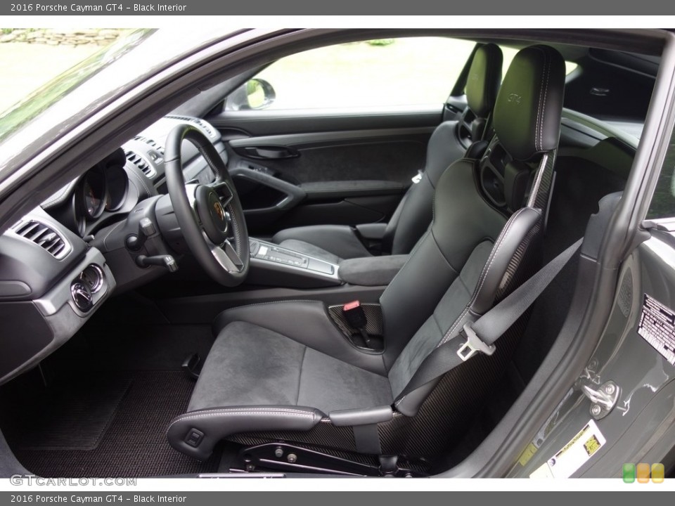 Black Interior Front Seat for the 2016 Porsche Cayman GT4 #121356737