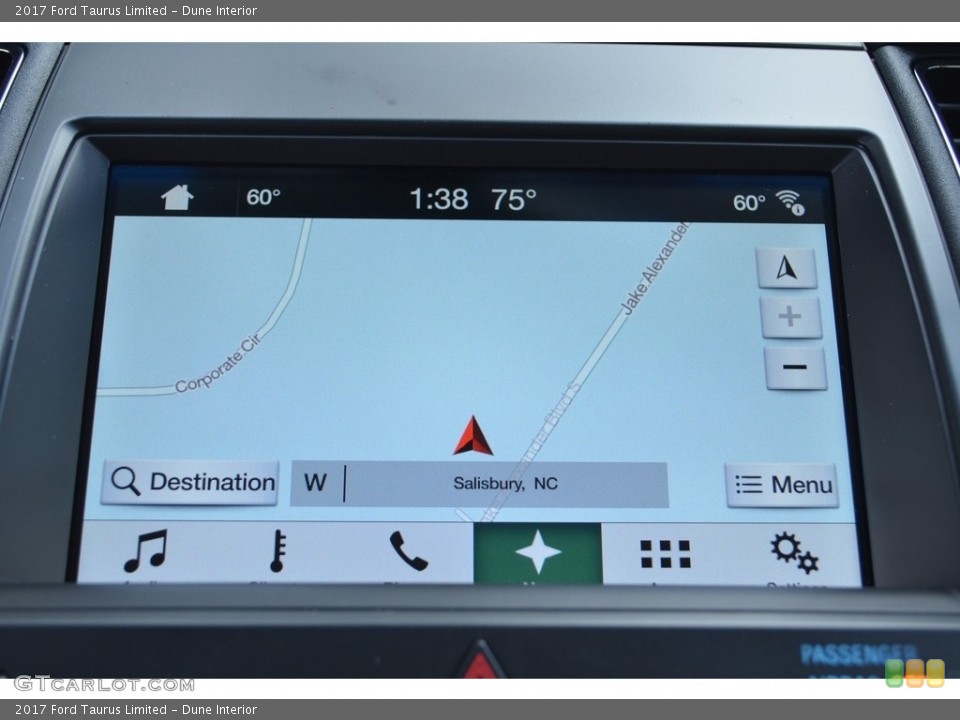 Dune Interior Navigation for the 2017 Ford Taurus Limited #121369051