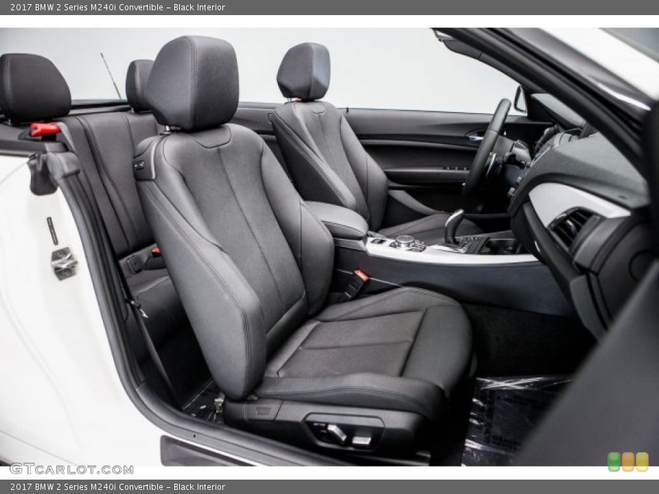 Black Interior Photo for the 2017 BMW 2 Series M240i Convertible #121372199
