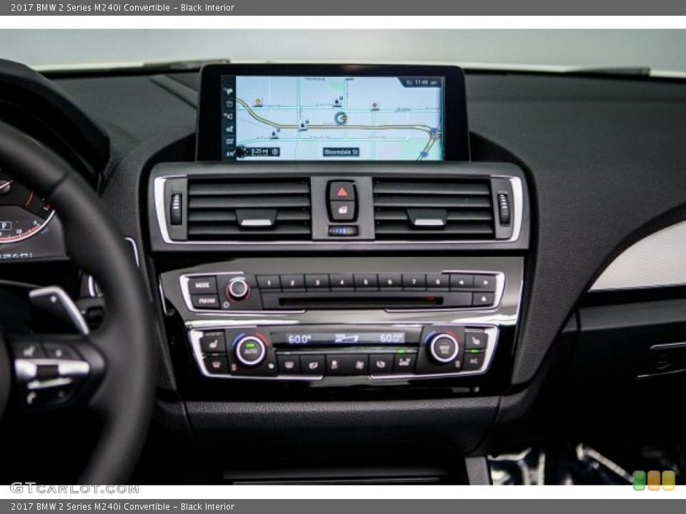 Black Interior Controls for the 2017 BMW 2 Series M240i Convertible #121372280