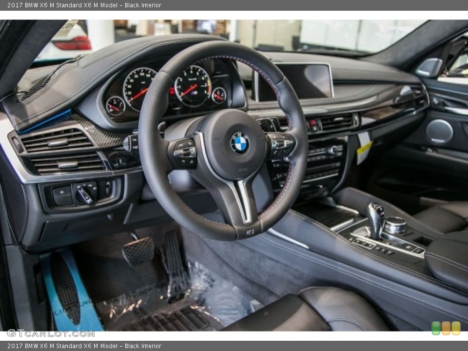 Black 2017 BMW X6 M Interiors