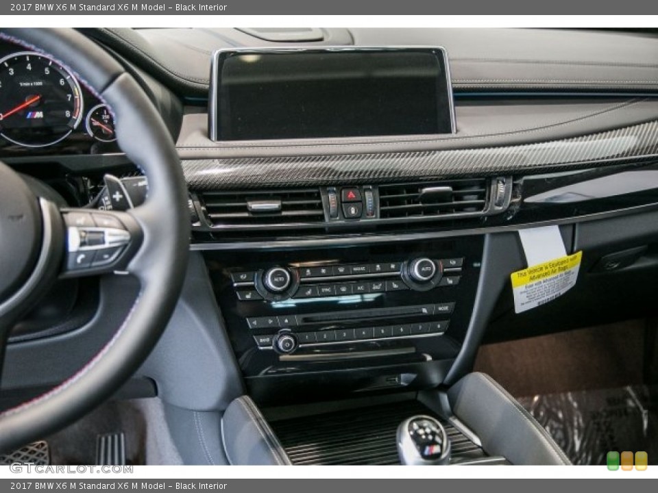 Black Interior Controls for the 2017 BMW X6 M  #121376144