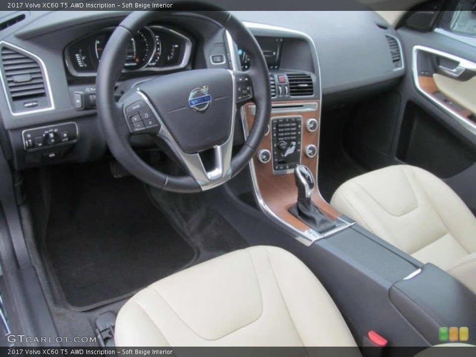 Soft Beige Interior Photo for the 2017 Volvo XC60 T5 AWD Inscription #121385855