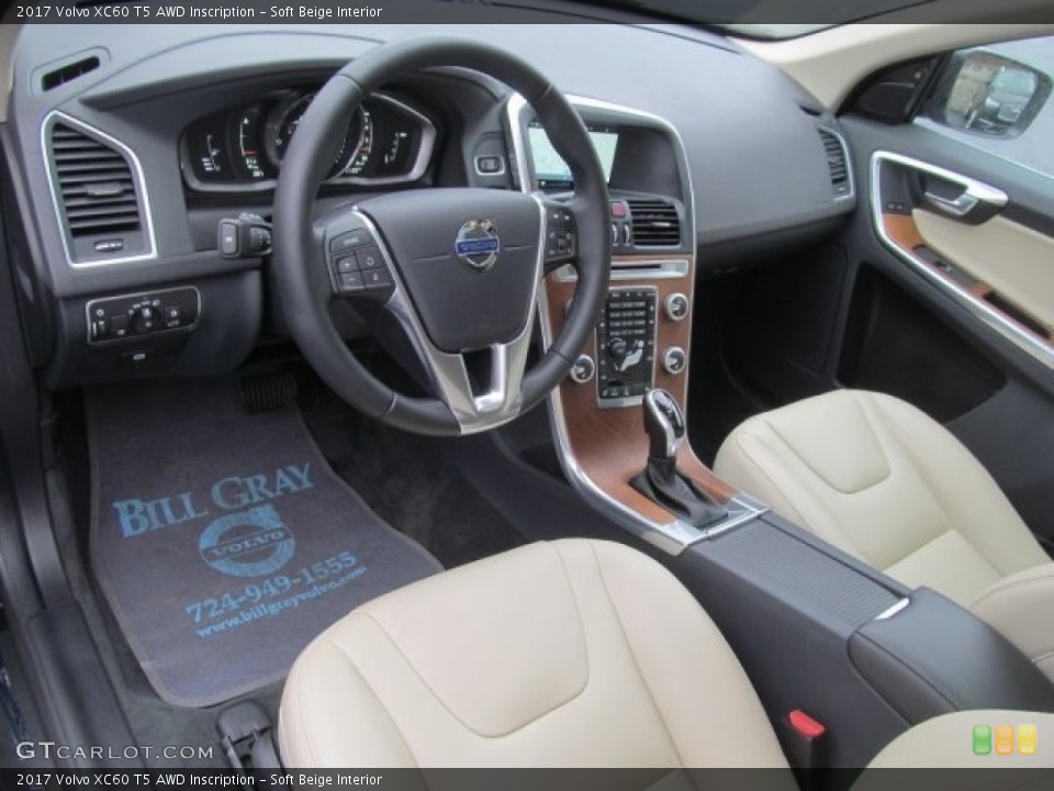 Soft Beige Interior Photo for the 2017 Volvo XC60 T5 AWD Inscription #121386185