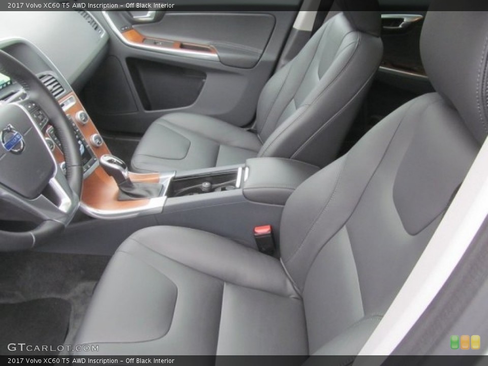 Off Black Interior Front Seat for the 2017 Volvo XC60 T5 AWD Inscription #121386818