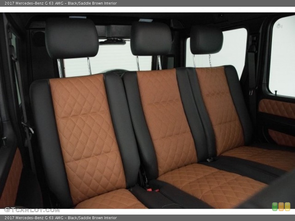 Black/Saddle Brown Interior Rear Seat for the 2017 Mercedes-Benz G 63 AMG #121387712