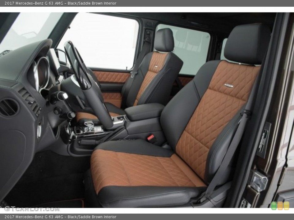 Black/Saddle Brown 2017 Mercedes-Benz G Interiors