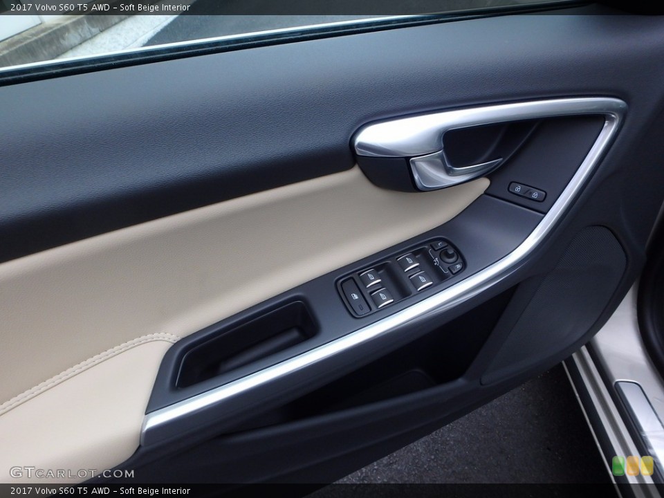 Soft Beige Interior Door Panel for the 2017 Volvo S60 T5 AWD #121397975