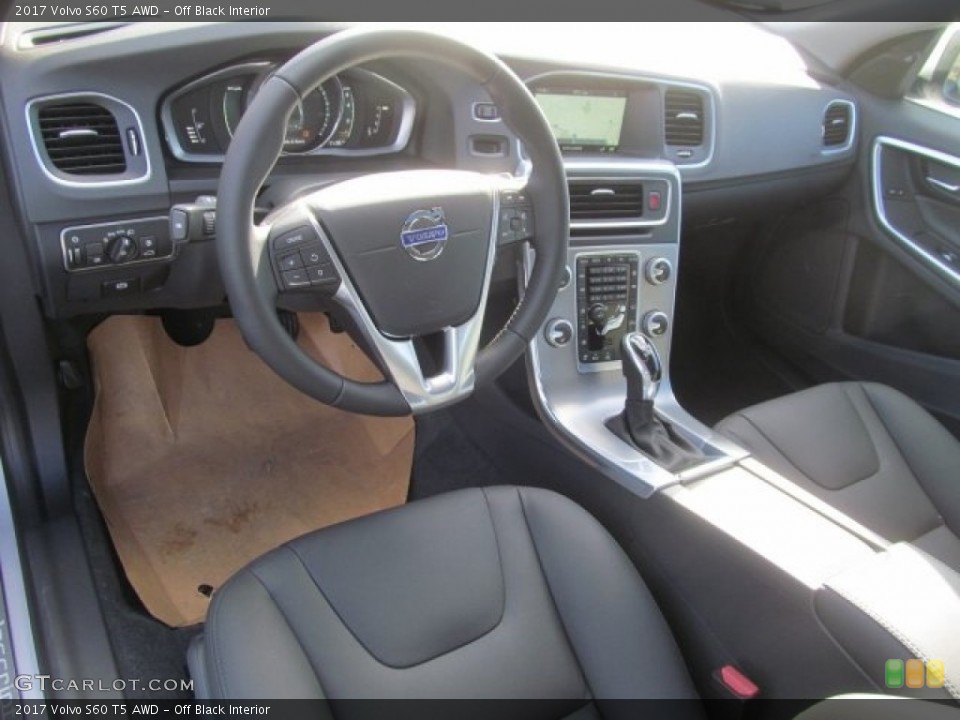 Off Black Interior Photo for the 2017 Volvo S60 T5 AWD #121400328