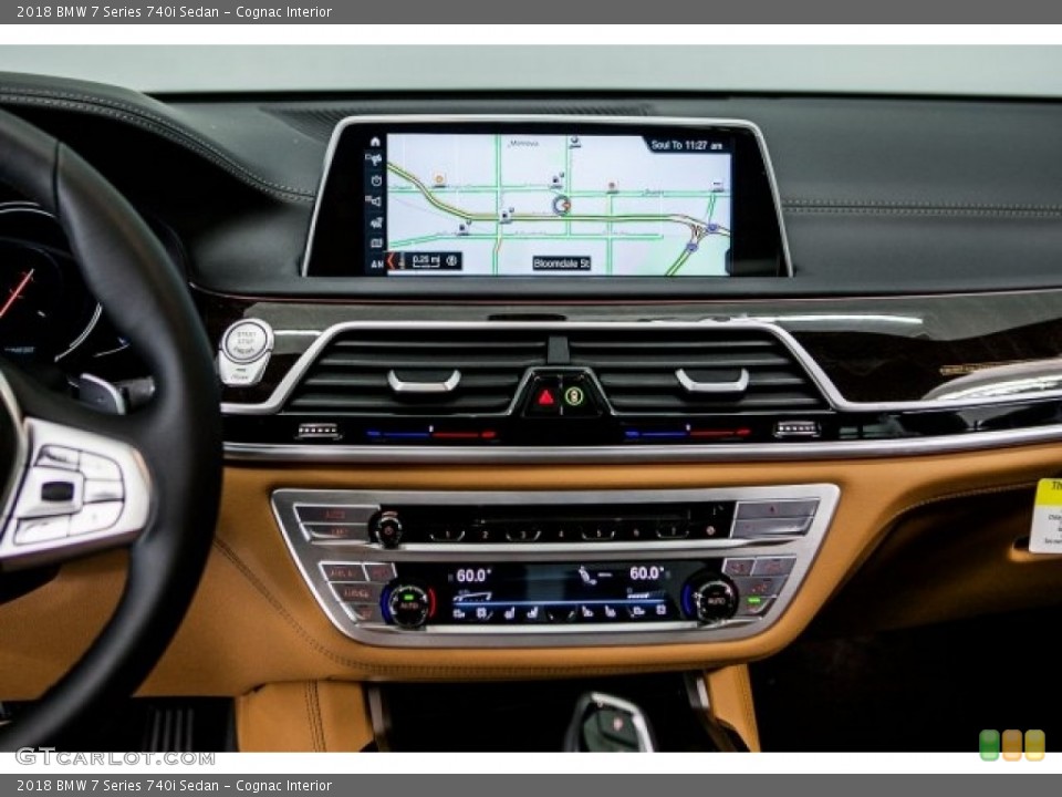 Cognac Interior Navigation for the 2018 BMW 7 Series 740i Sedan #121403882