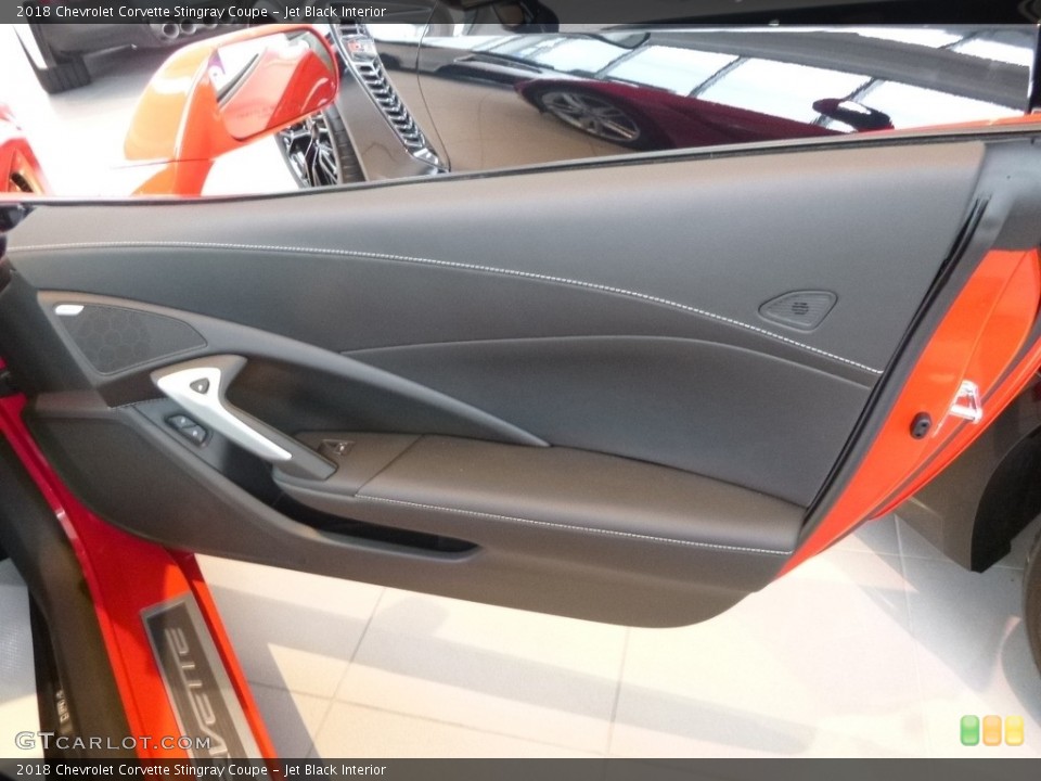 Jet Black Interior Door Panel for the 2018 Chevrolet Corvette Stingray Coupe #121404086