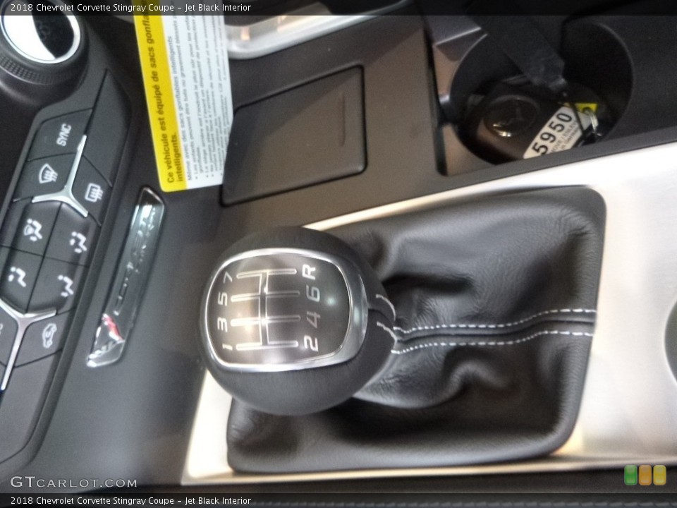 Jet Black Interior Transmission for the 2018 Chevrolet Corvette Stingray Coupe #121404323