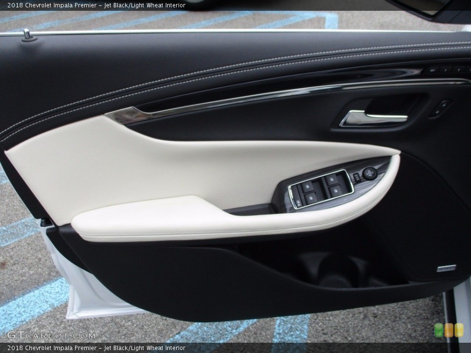 Jet Black/Light Wheat Interior Door Panel for the 2018 Chevrolet Impala Premier #121406771