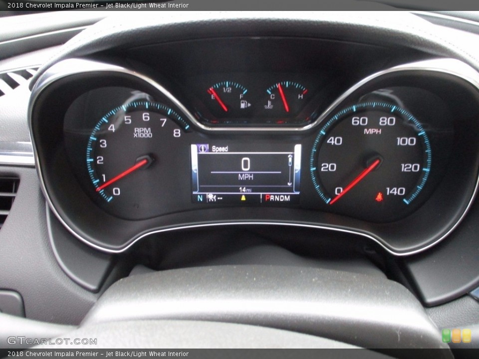 Jet Black/Light Wheat Interior Gauges for the 2018 Chevrolet Impala Premier #121406921