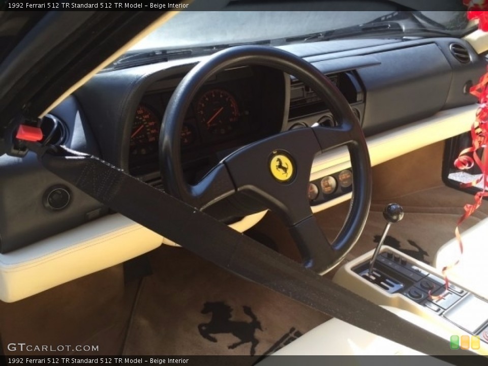 Beige Interior Steering Wheel for the 1992 Ferrari 512 TR  #121407727