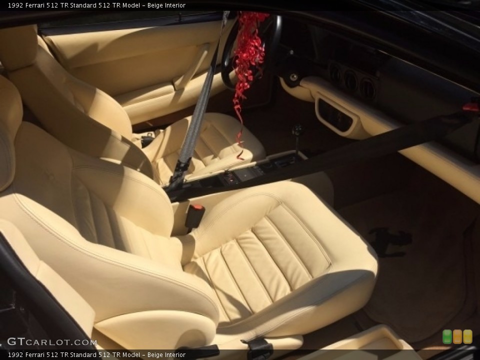 Beige Interior Front Seat for the 1992 Ferrari 512 TR  #121407767