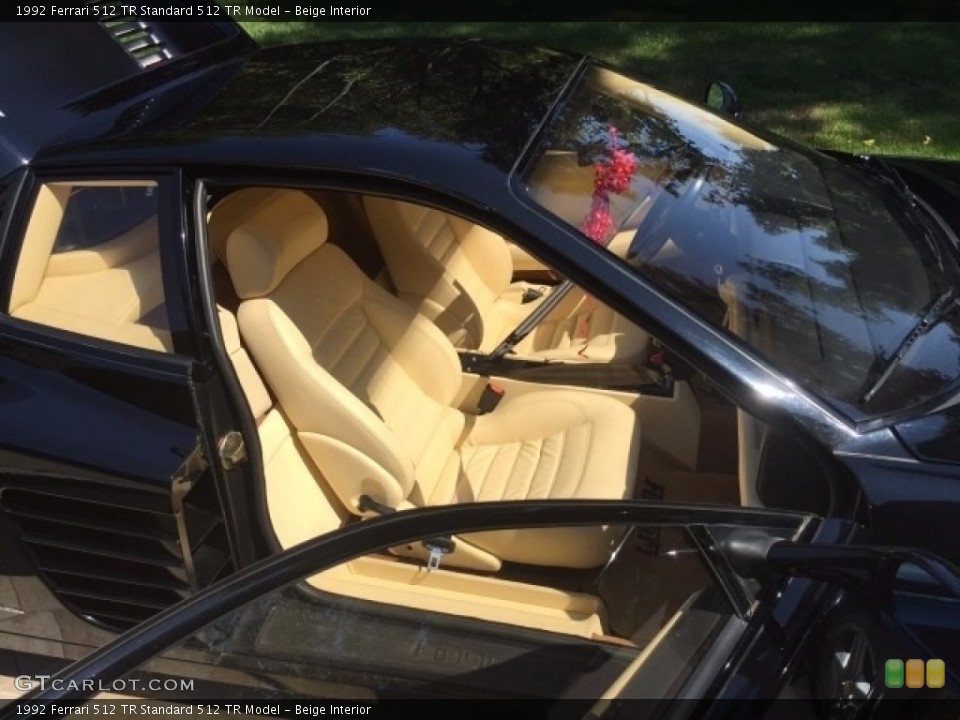 Beige Interior Front Seat for the 1992 Ferrari 512 TR  #121407783