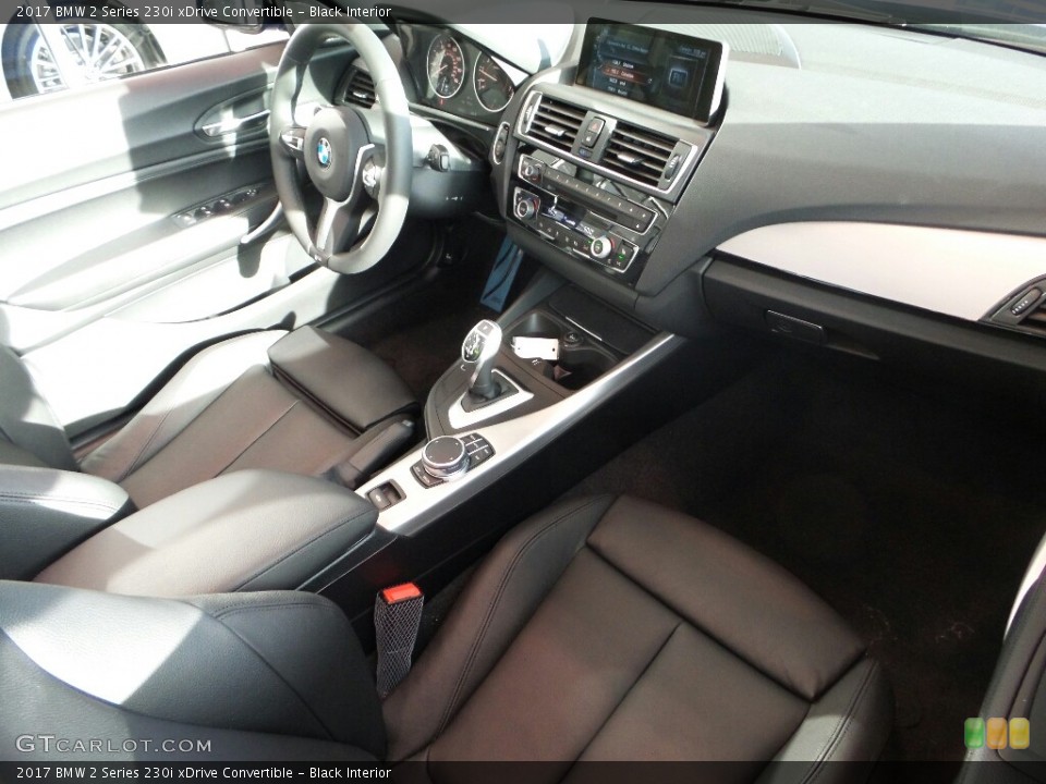 Black Interior Dashboard for the 2017 BMW 2 Series 230i xDrive Convertible #121410218