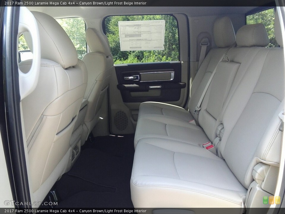 Canyon Brown/Light Frost Beige Interior Rear Seat for the 2017 Ram 2500 Laramie Mega Cab 4x4 #121414286