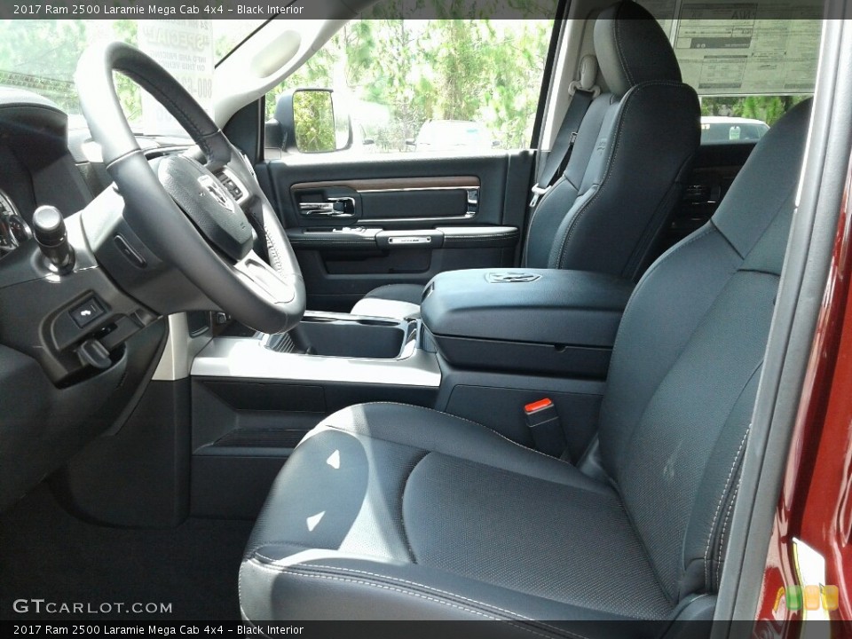 Black Interior Front Seat for the 2017 Ram 2500 Laramie Mega Cab 4x4 #121417367